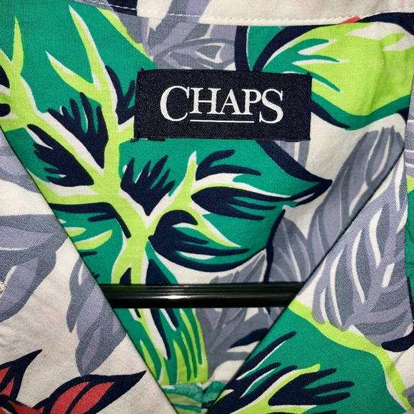 Casual Chaps button-down with flowers - Picture 2 of 4